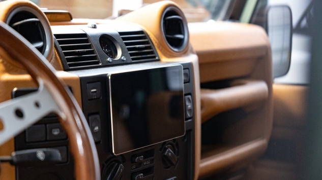 electric defender interior