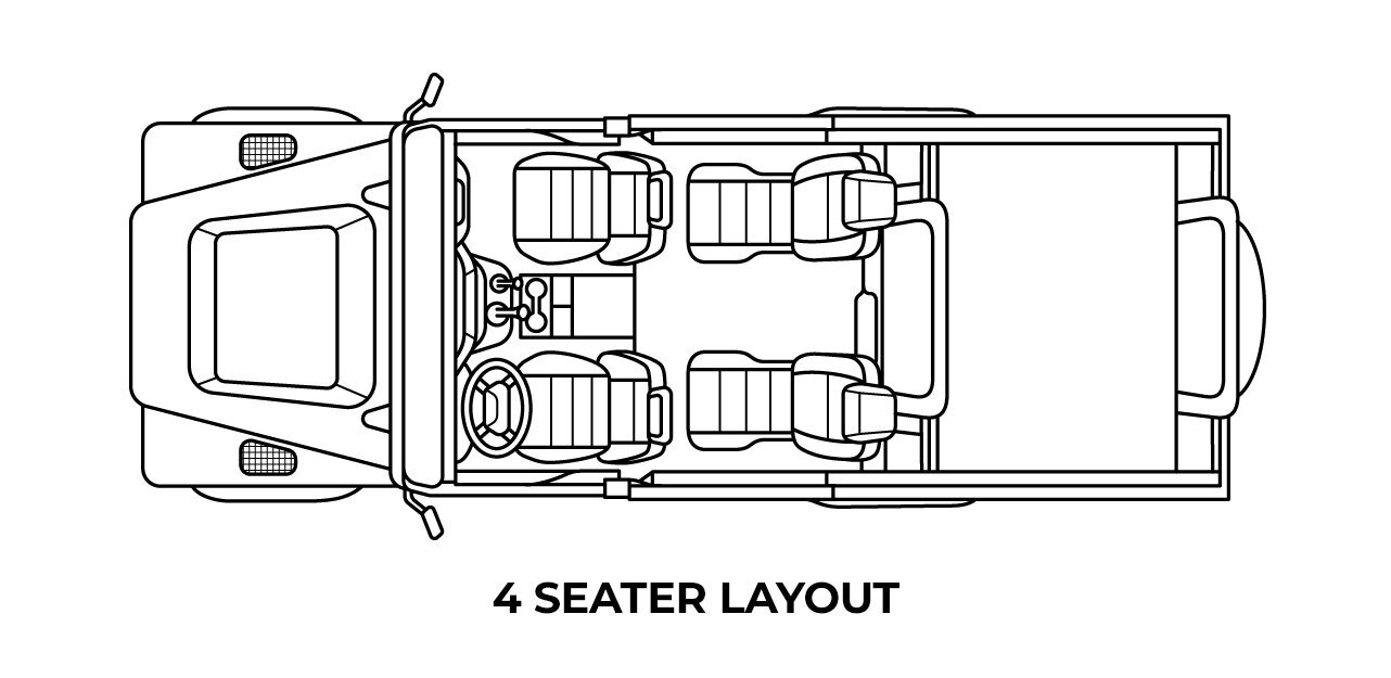 custom defender 130 4-seater layout