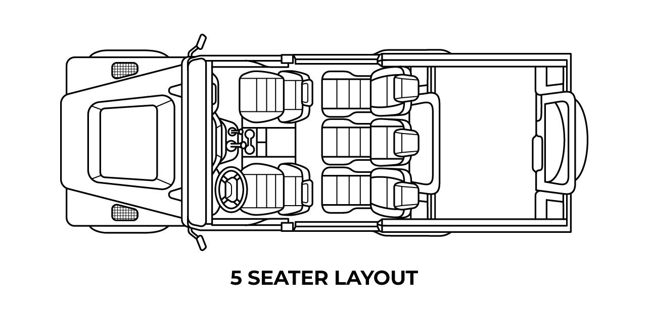 defender 130 5 seater layout
