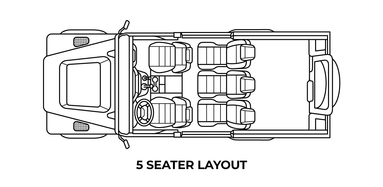 5 Seater layout for Defender 110
