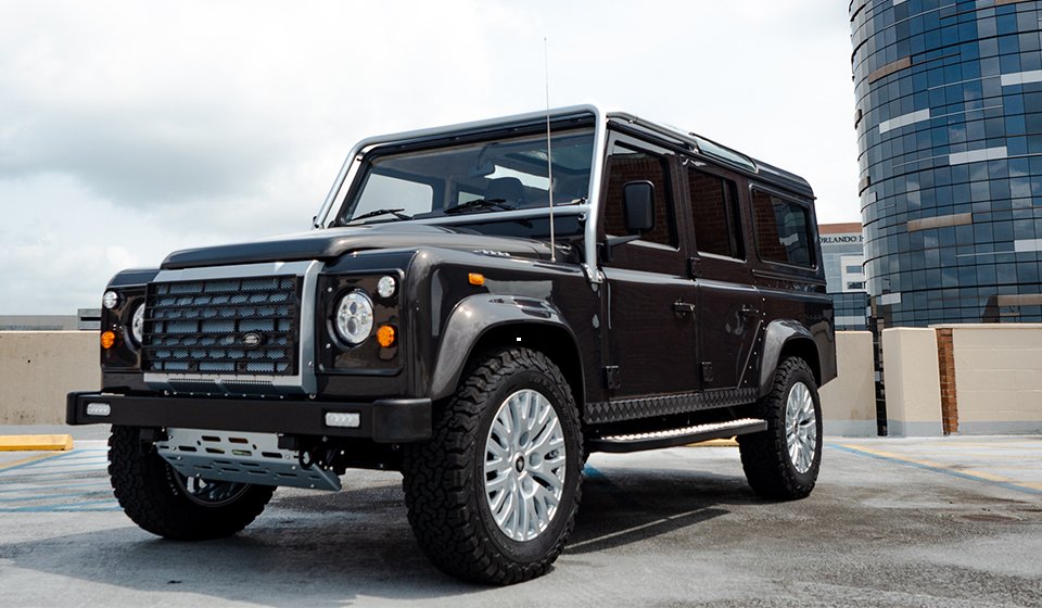 Blacked out Custom Land Rover Defender 110