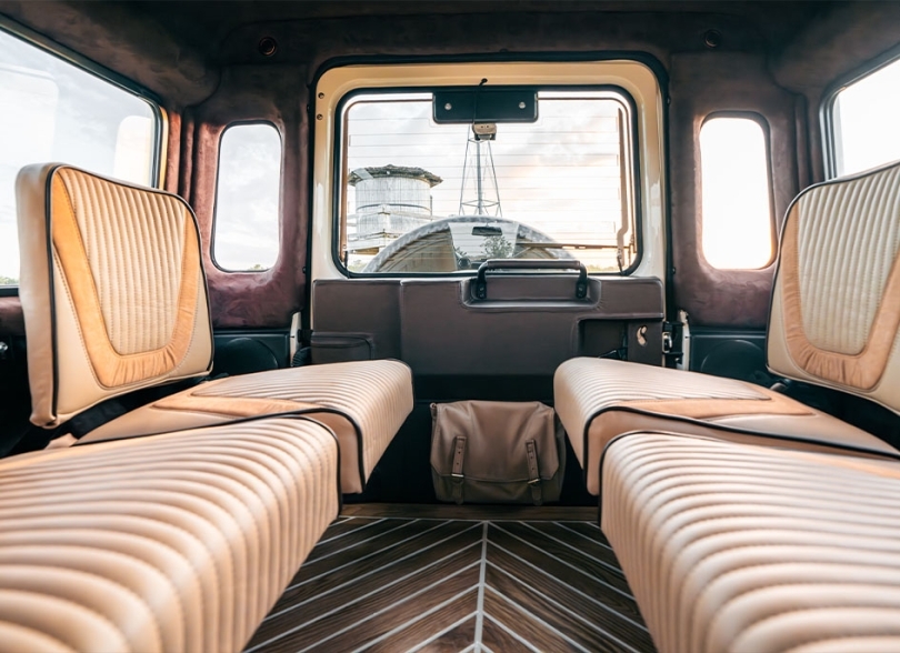 ECD Restored Defender White Interior d110