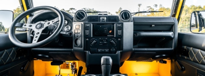 Restored Defender Interior