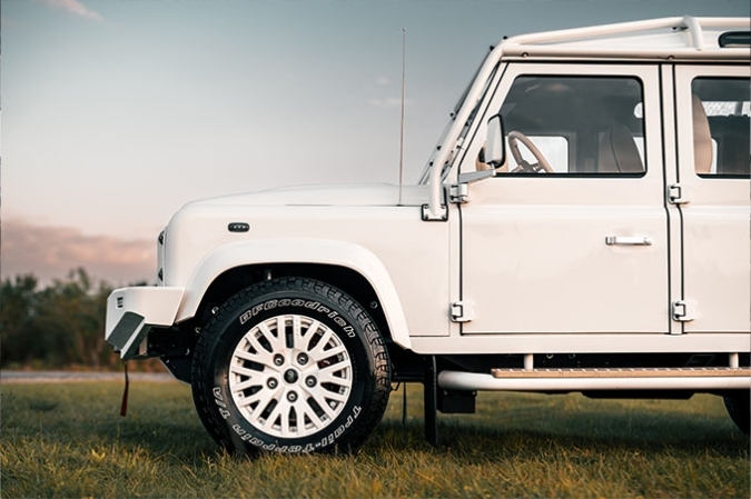 Restored Defender White d110